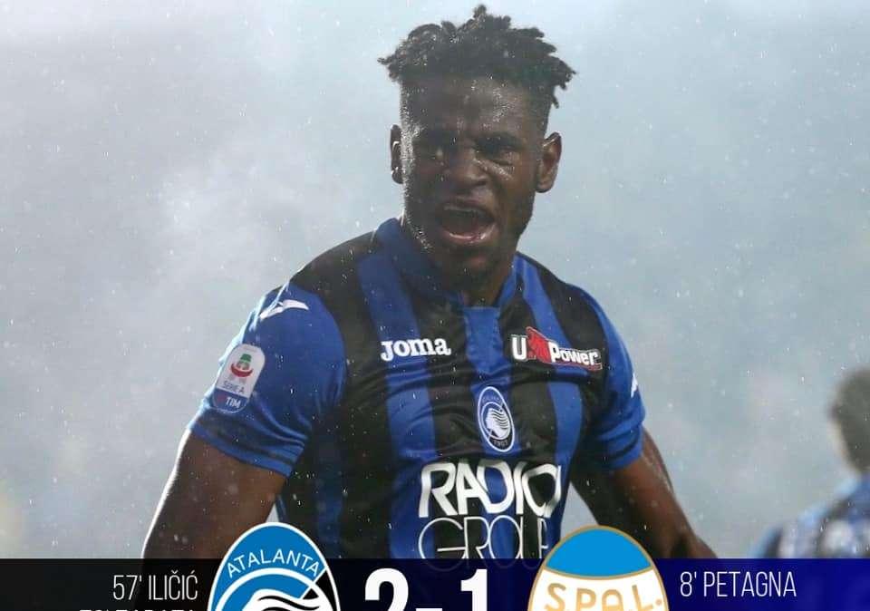 Zapata e Ilicic per continuare a sognare. Atalanta-SPAL finisce 2-1