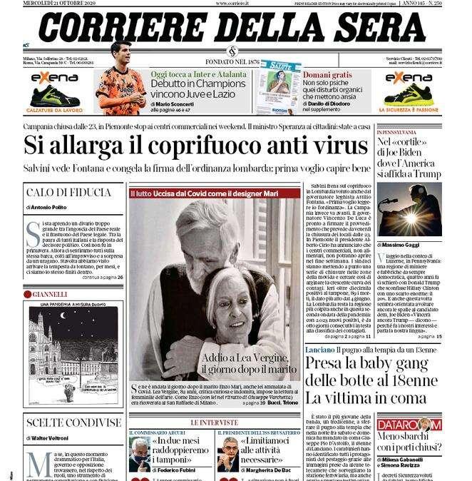 Corriere della Sera: "Atalanta in Danimarca per il riscatto dopo il ko col Napoli"
