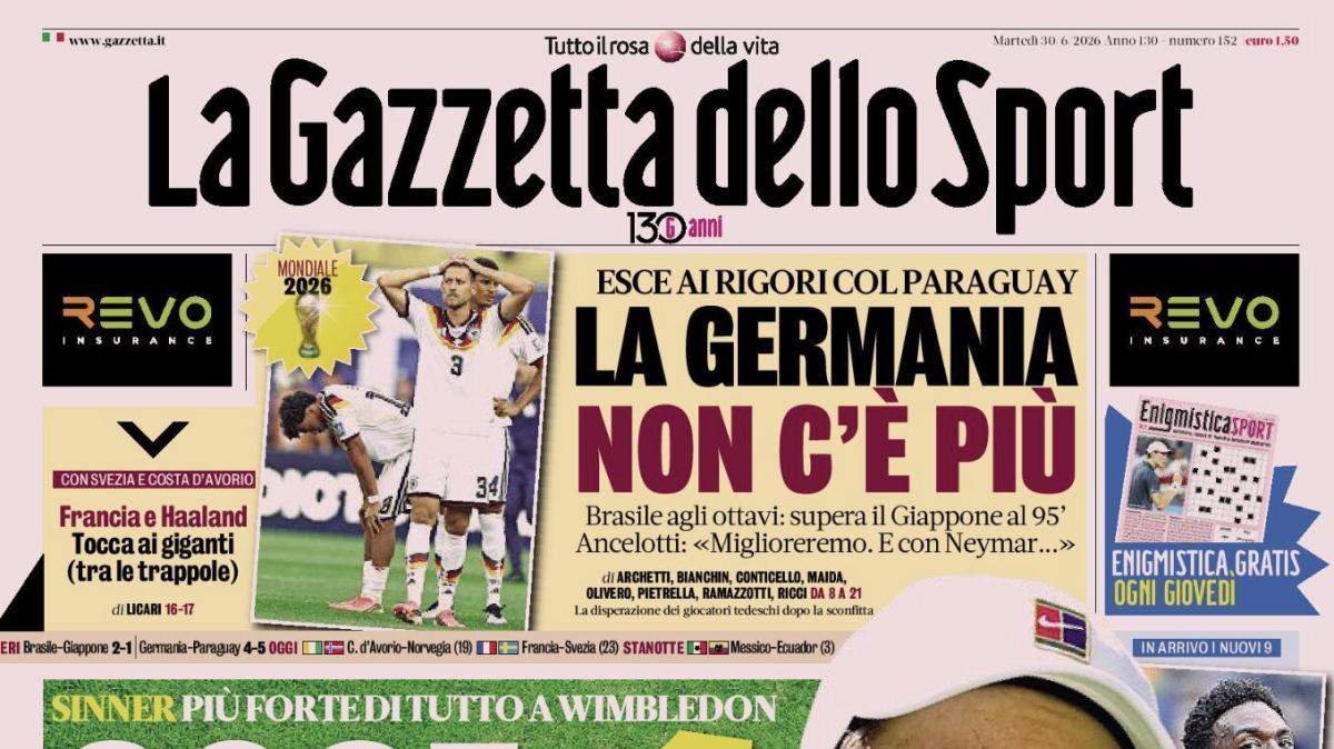 PRIMA PAGINA – La Gazzetta dello Sport: "Cose da numero 1"