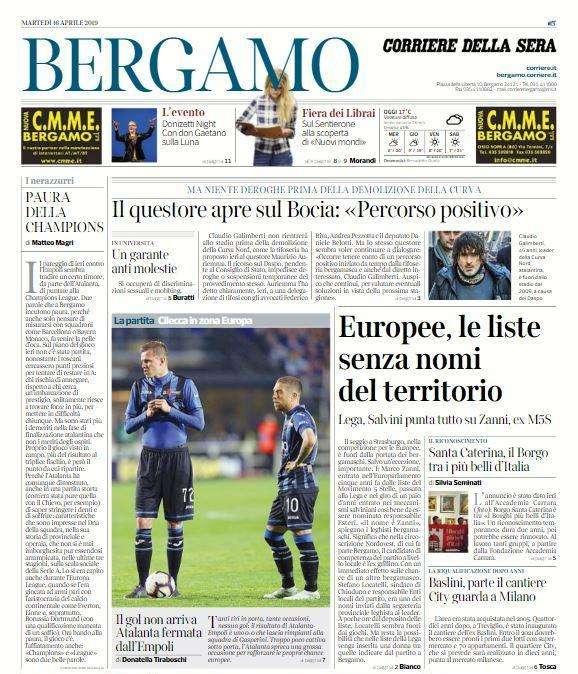 Il Corriere di Bergamo: “Fermata senza senso”