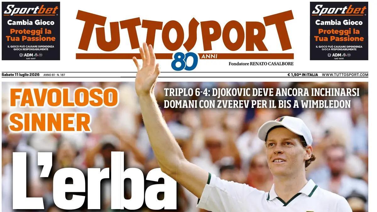 PRIMA PAGINA – Tuttosport: "L'erba voglio"