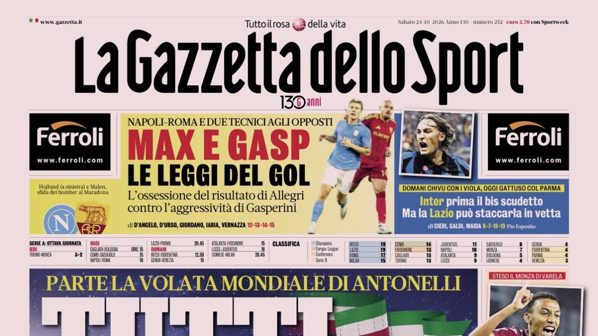 PRIMA PAGINA – La Gazzetta dello Sport: "Tutti per Kimi"