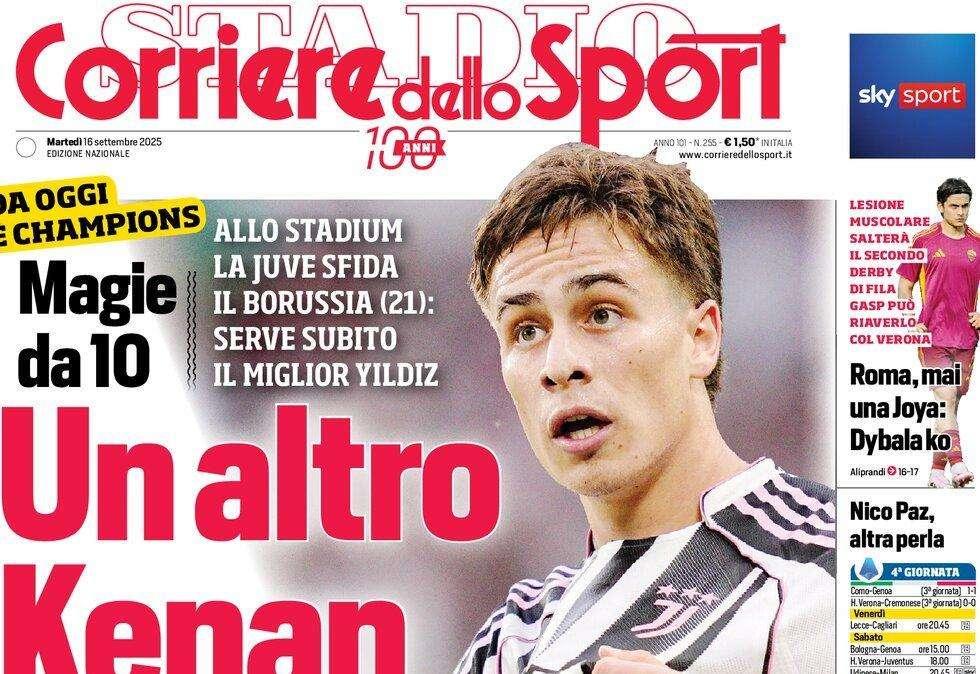 PRIMA PAGINA - Corriere dello Sport: "Lookman la vede in tv"