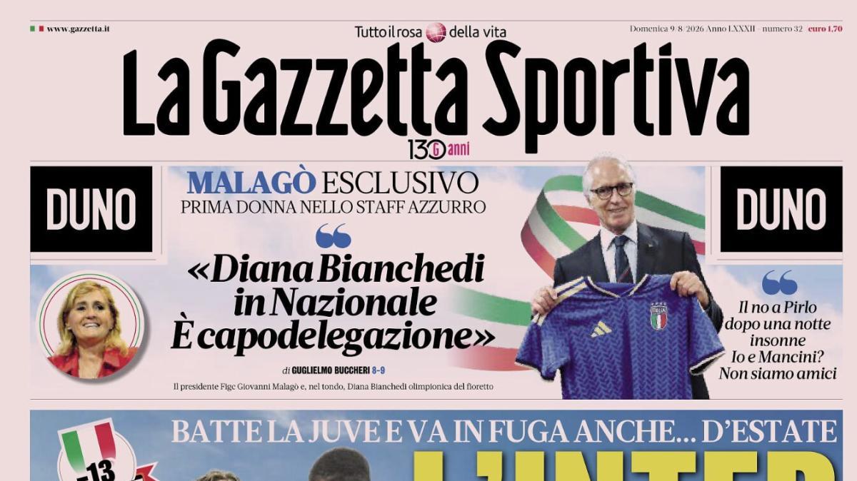 PRIMA PAGINA – La Gazzetta Sportiva: "L'Inter è calda"