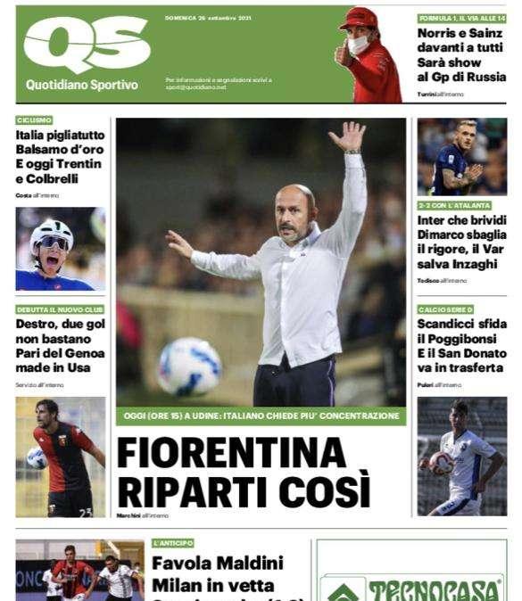 Tante emozioni a San Siro, QS: "Inter: paura e doppio VAR, pazzo 2-2 con Gasp"