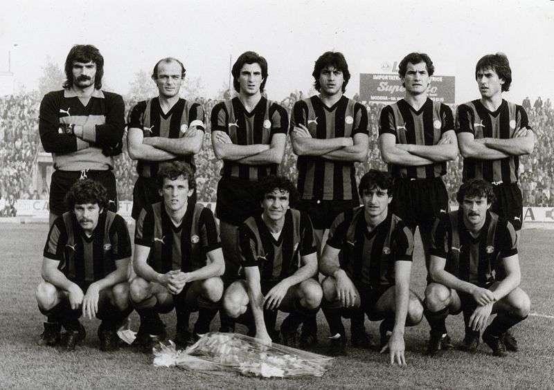 L'Atalanta edizione 1981/82, in C: Snidaro &egrave; l'ultimo accosciato a destra