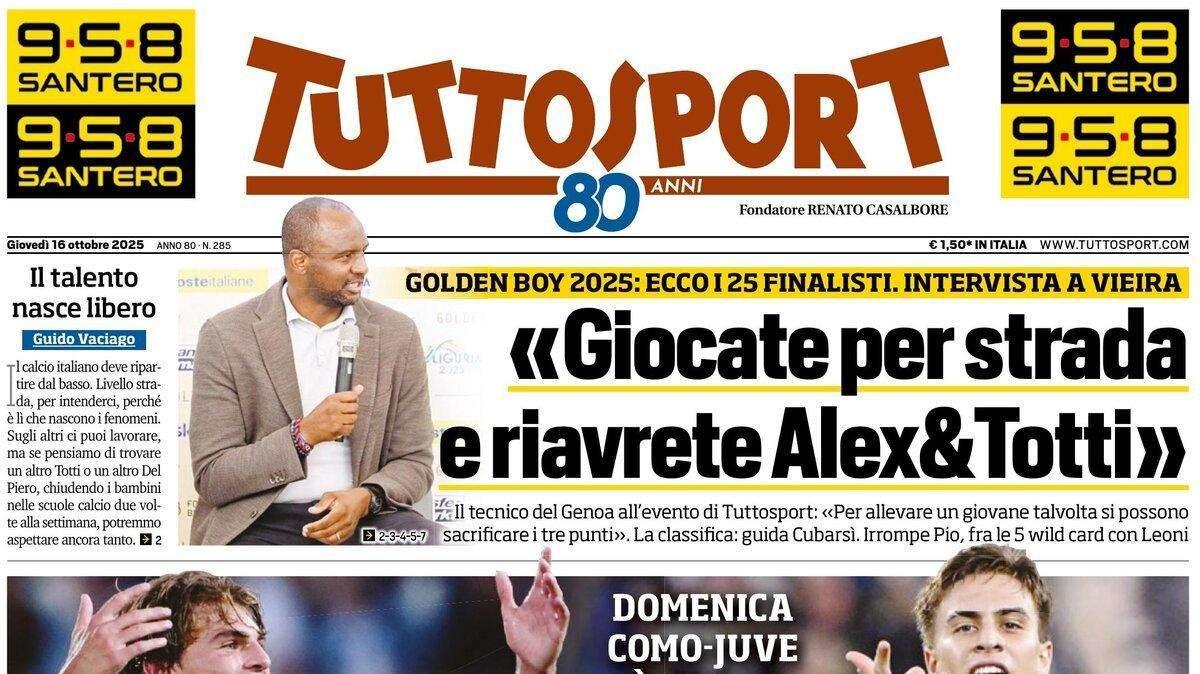 PRIMA PAGINA - TuttoSport: «Paz-Yildiz futurshow»