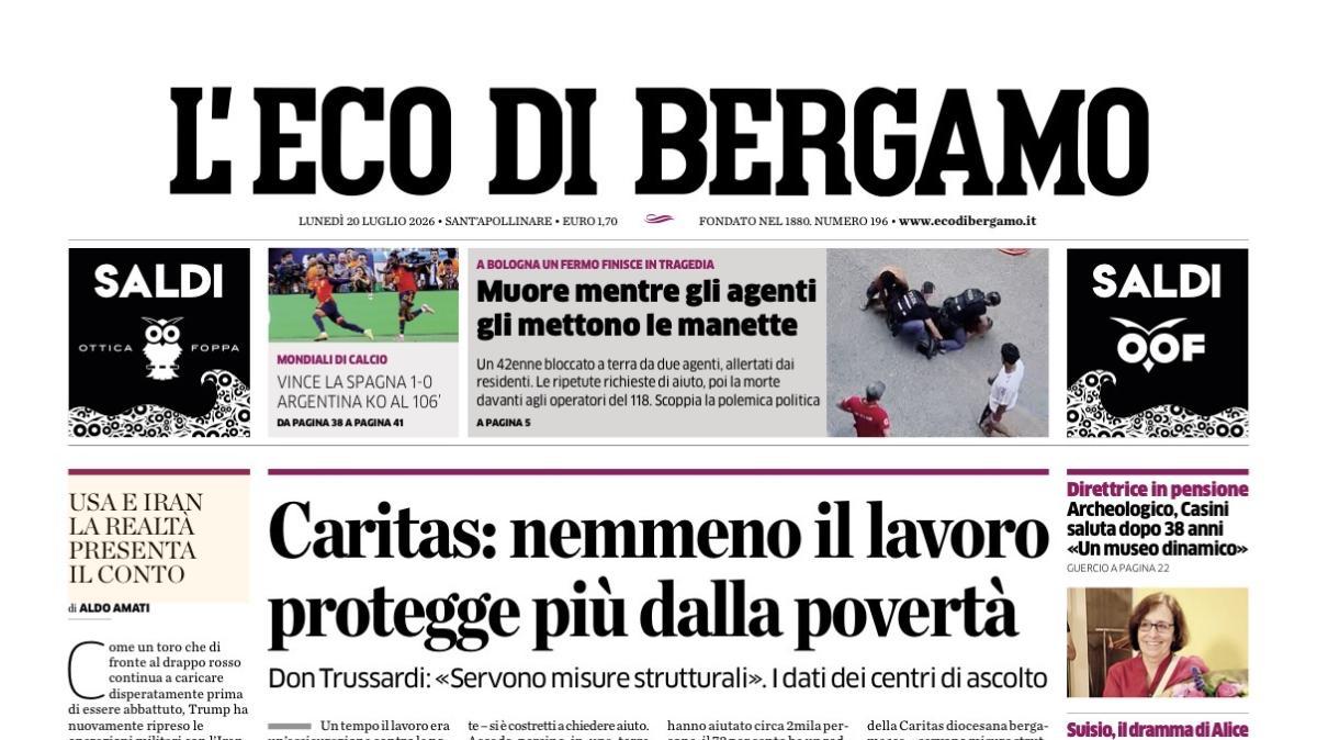 PRIMA PAGINA – L'Eco di Bergamo: "L'ex Bernardini «Sarri è un grande Il suo gioco piacerà»"