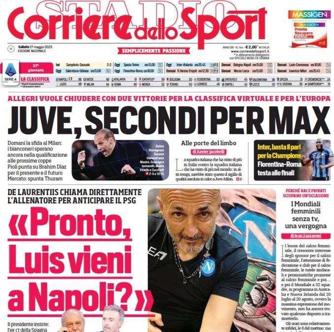 L'apertura del CorSport: "Pronto, Luis vieni a Napoli?". Contatto tra il tecnico e ADL