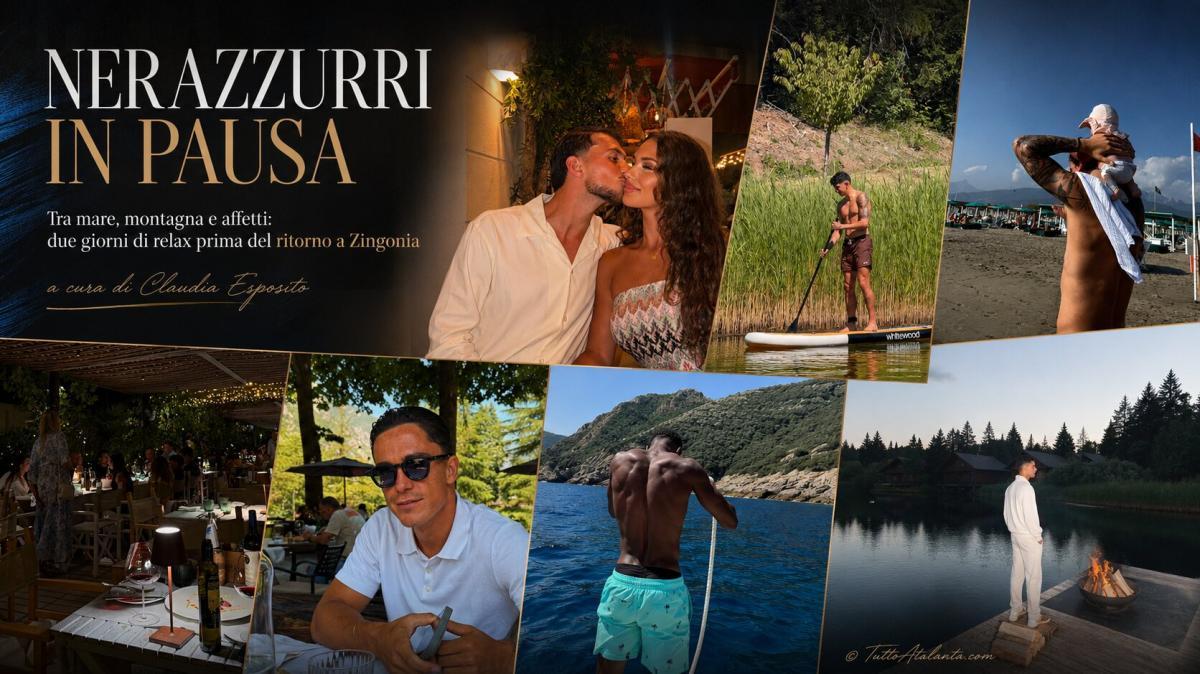 Sole, lago e agriturismo: la pausa lampo dei nerazzurri raccontata sui social
