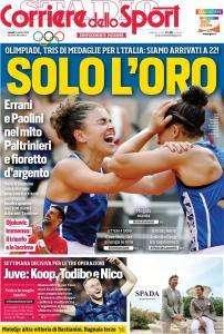 L'apertura del Corriere dello Sport: "Juve: Koop, Todibo e Nico. Settimana decisiva"