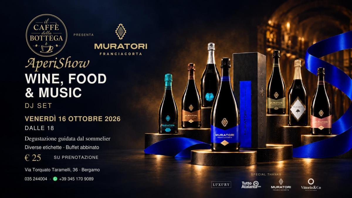 Franciacorta nel calice & House dj set: a Bergamo l'AperiShow Muratori al Caffè della Bottega