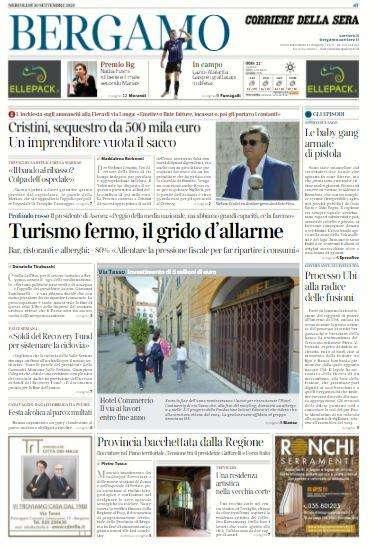 Corriere di Bergamo: "Lazio-Atalanta, Gasp e i grattacapi in difesa"