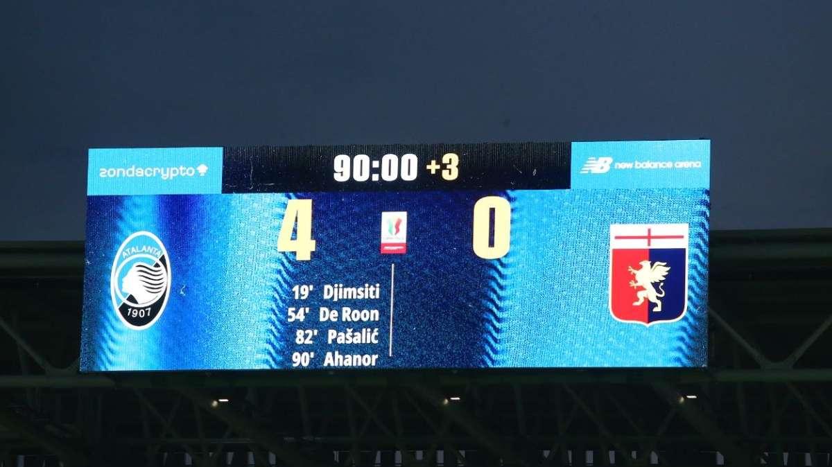 Coppa Italia / Atalanta-Genoa 4-0, il tabellino