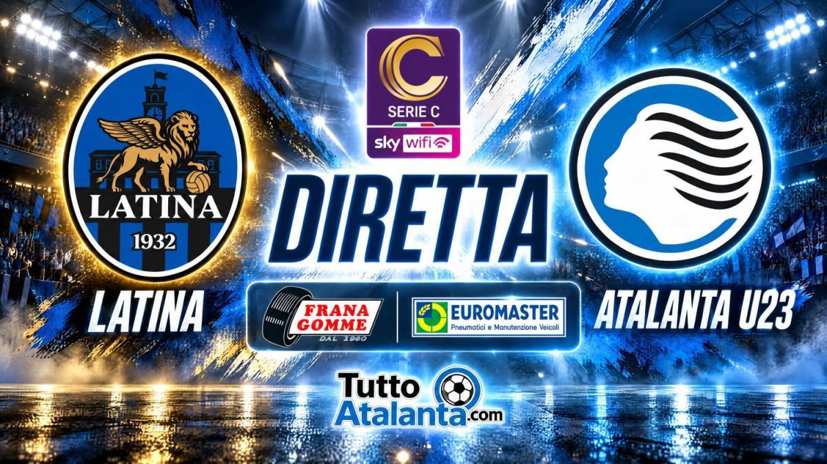 DIRETTA SERIE C / LATINA-ATALANTA U23 Frana Gomme Madone, calcio d'inizio ore 15