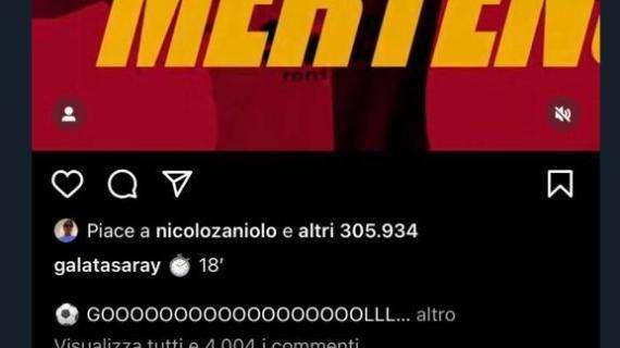 Il like di Zaniolo (poi rimosso) al gol del Galatasaray: oggi attesi sviluppi