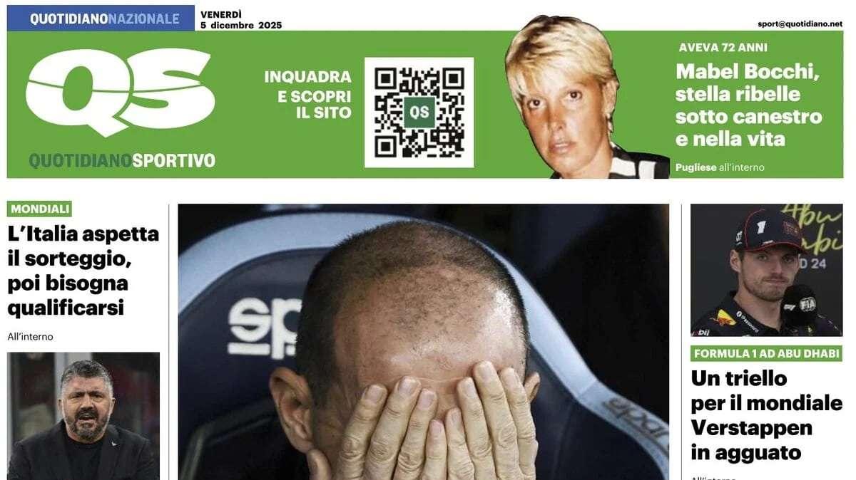 PRIMA PAGINA - QS: "Milan a secco. Atalanta: la riscossa della Dea"