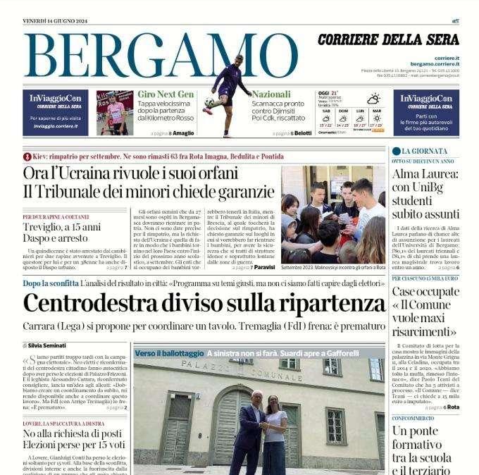 Il Corriere di Bergamo: "Scamacca pronto contro Djimsiti. Poi Cdk, riscattato"