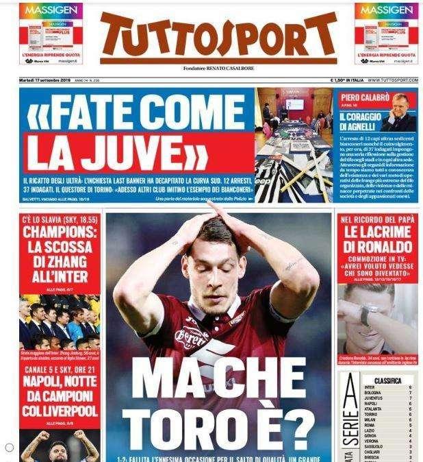 Prime pagine-  "All star game"; "Ma che Toro è?"