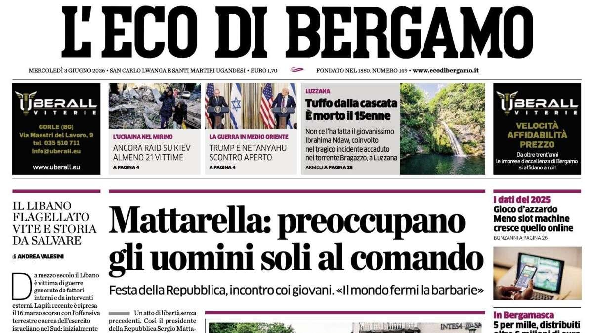 PRIMA PAGINA – L'Eco di Bergamo: "Anche Sulemana andrà ai Mondiali Atalanta da record"