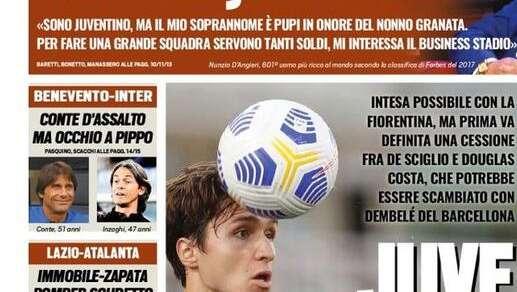 L'apertura di Tuttosport: "Immobile-Zapata, bomber scudetto" 