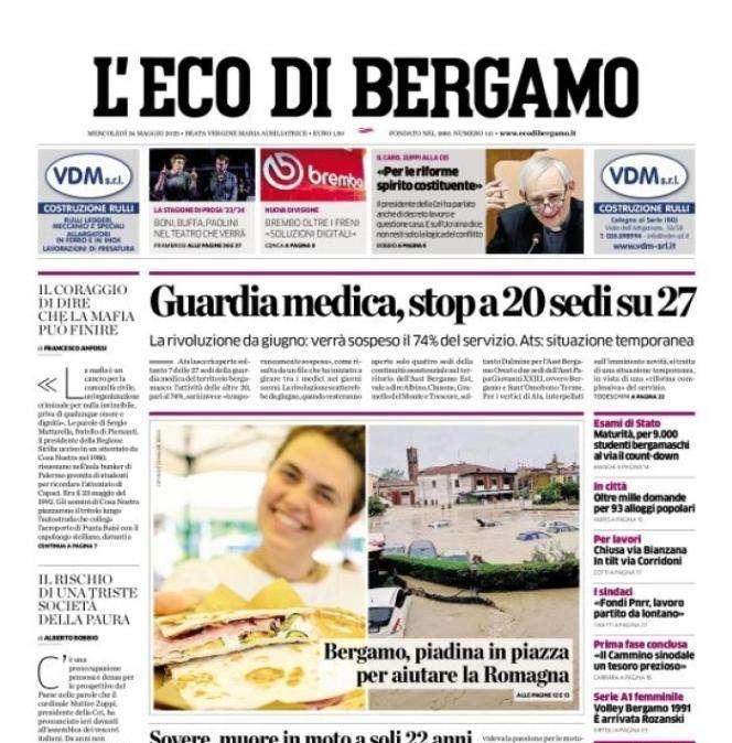 L'Eco di Bergamo: "La corsa alle coppe nei cinque principali campionati europei"