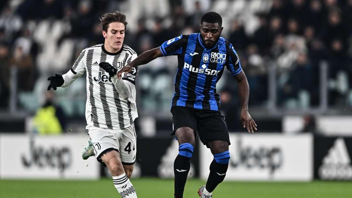 La serata della Juventus inizia male ma Milik e Di Maria la aggiustano: 2-1 sull'Atalanta al 45'