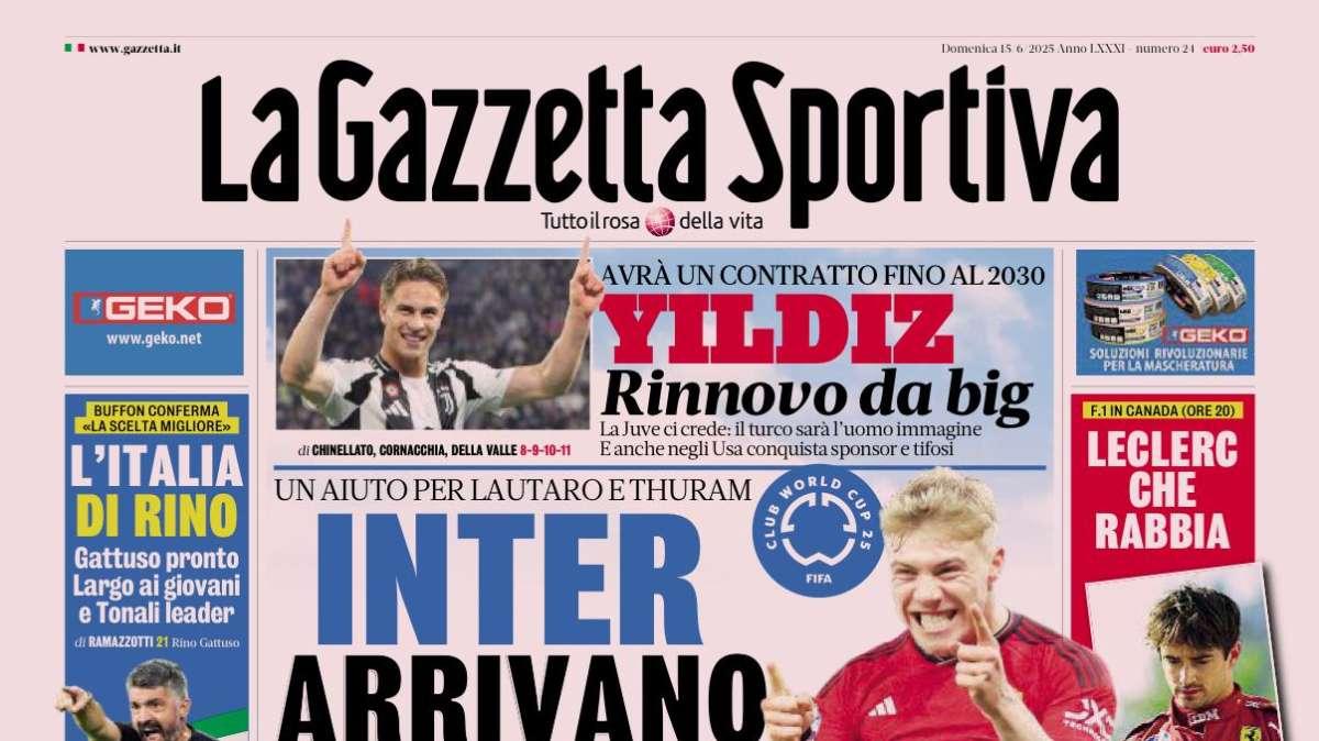 PRIMA PAGINA - La Gazzetta Sportiva: "Inter arrivano i gol"
