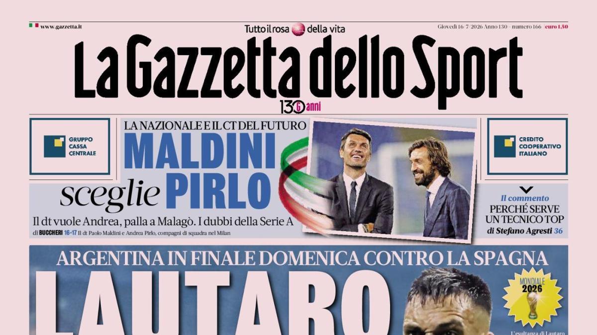 PRIMA PAGINA - Gazzetta dello Sport: "Lautaro de Dios"