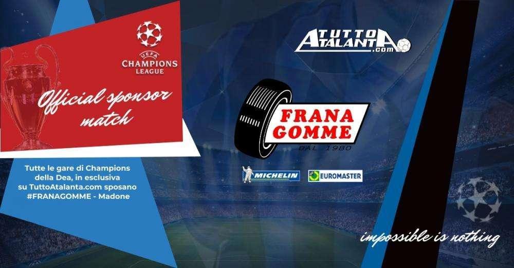 Frana Gomme Madone, una Gomma da Champions: official sponsor match su TuttoAtalanta.com