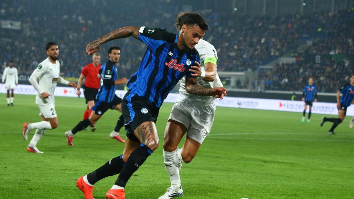 Atalanta-Pafos 3-0, Scamacca chiude i conti prima dell'intervallo