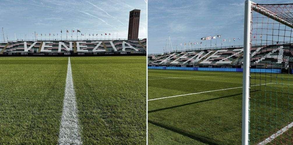 FOTO - Il rettangolo di gioco del Penzo di Venezia