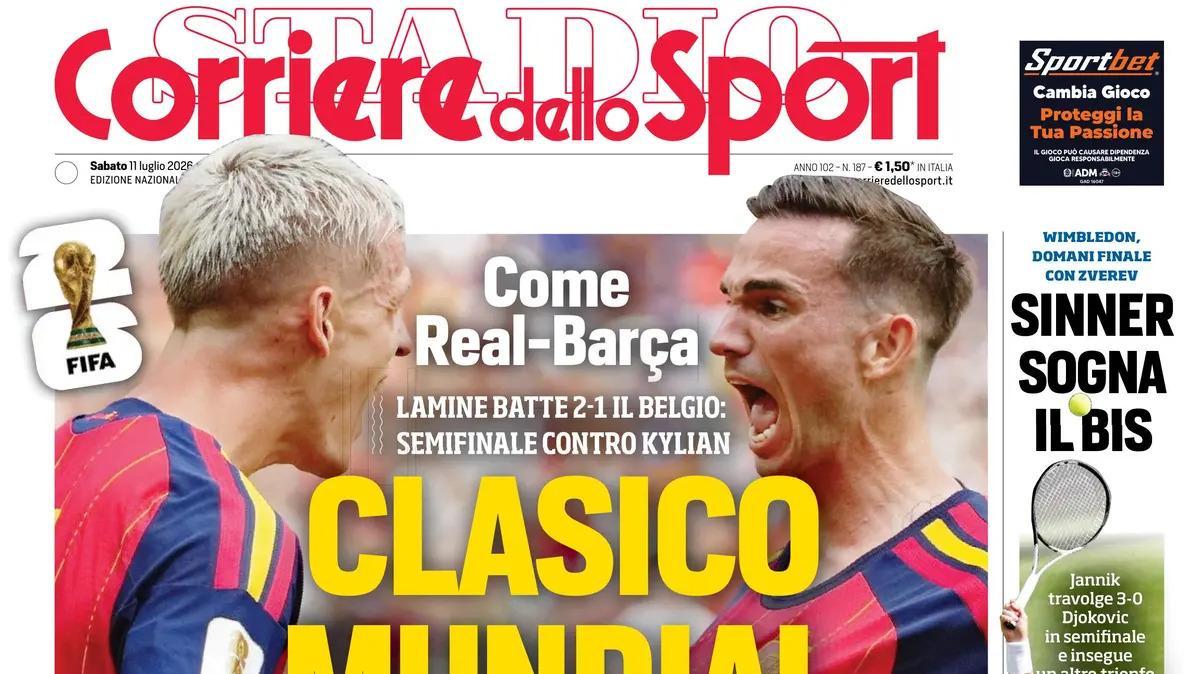 PRIMA PAGINA – Corriere dello Sport – Stadio: "Ederson salta: Atalanta beffata"
