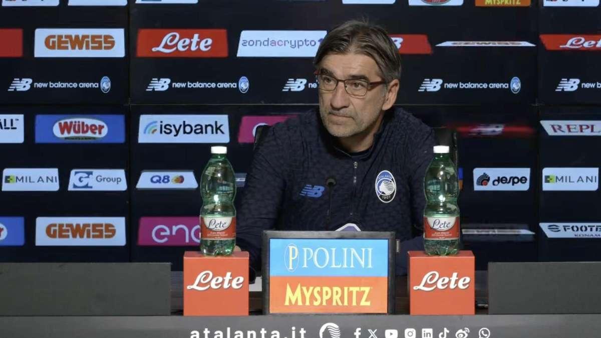 Juric in conferenza: "Tutto risolto con Lookman, l’Atalanta è più unita. Ora serve ritrovare la vittoria in campionato"