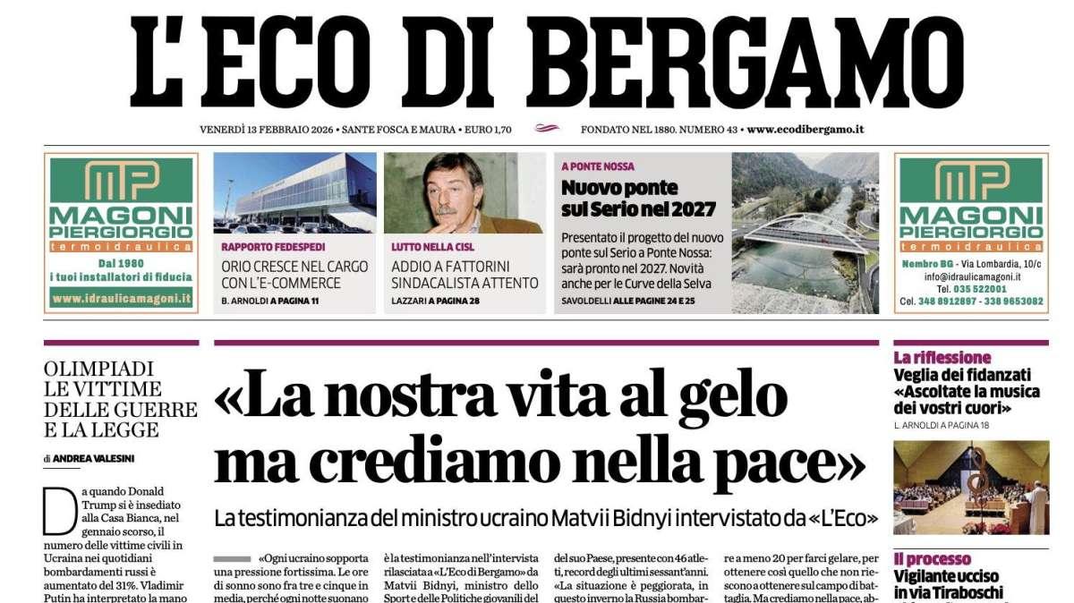 PRIMA PAGINA - L'Eco di Bergamo: "Cdk, intervento al ginocchio: come giocare senza di lui"