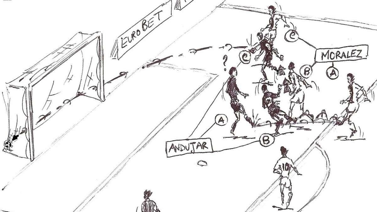 La vignetta di Catania-Atalanta. Moralez illude