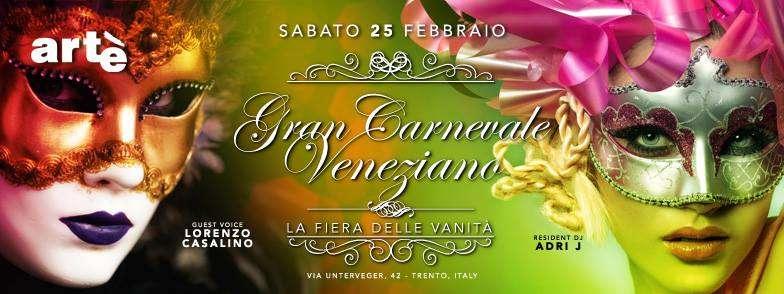 All'Artè di Trento va di scena il Gran Carnevale Veneziano 