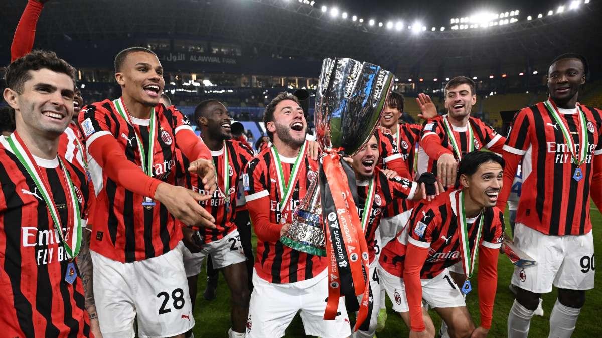 Il Milan vince la Supercoppa! Leao guida la rimonta sull'Inter: 3-2 a Riyadh, Conceicao vince subito