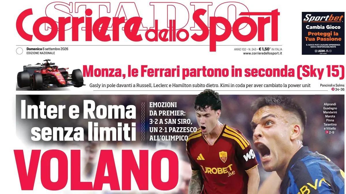 PRIMA PAGINA – Corriere dello Sport: "Soulé rovescia Sarri"