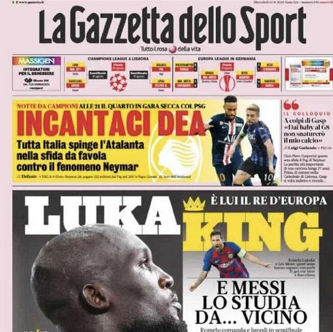 La Gazzetta dello Sport: “Incantaci Dea”
