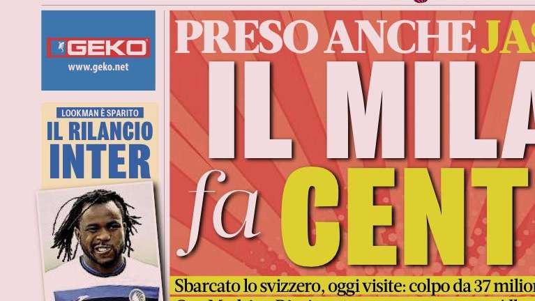PRIMA PAGINA - La Gazzetta dello Sport: "Lookman è sparito"