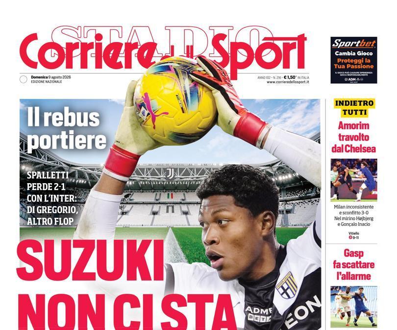 PRIMA PAGINA - Corriere dello Sport: "Suzuki non ci sta"