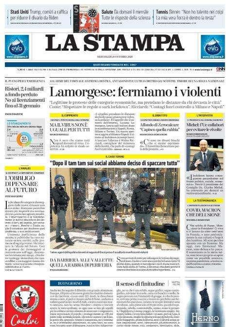 PRIME PAGINE - Le aperture dei maggiori quotidiani nazionali