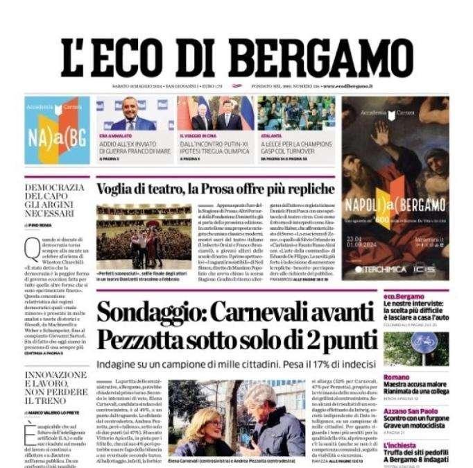 Atalanta in missione, L'Eco di Bergamo apre: "A Lecce per la Champions"