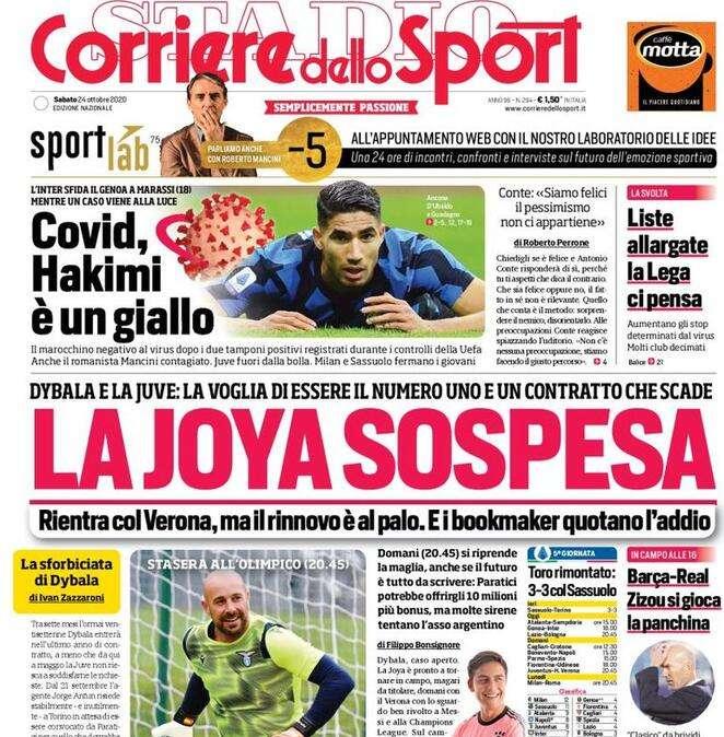 Corriere dello Sport : "Lazio tutto Pepe contro Mihajlovic"