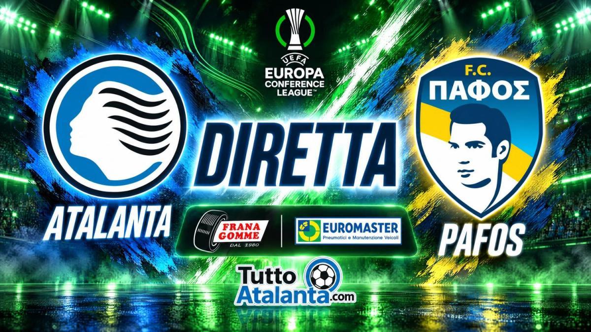 DIRETTA CONFERENCE / ATALANTA-PAFOS Frana Gomme Madone, segui il live dalle 21