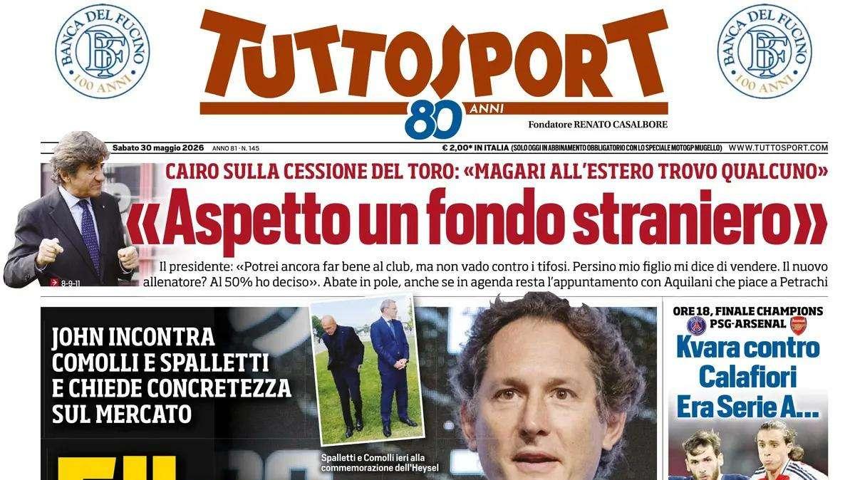 PRIMA PAGINA – Tuttosport: "Elkann: ora i fatti"