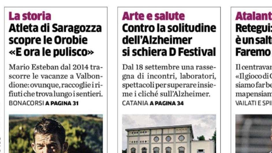 PRIMA PAGINA - L'Eco di Bergamo, Retegui: "Bergamo è un salto di qualità. Faremo grandi cose"