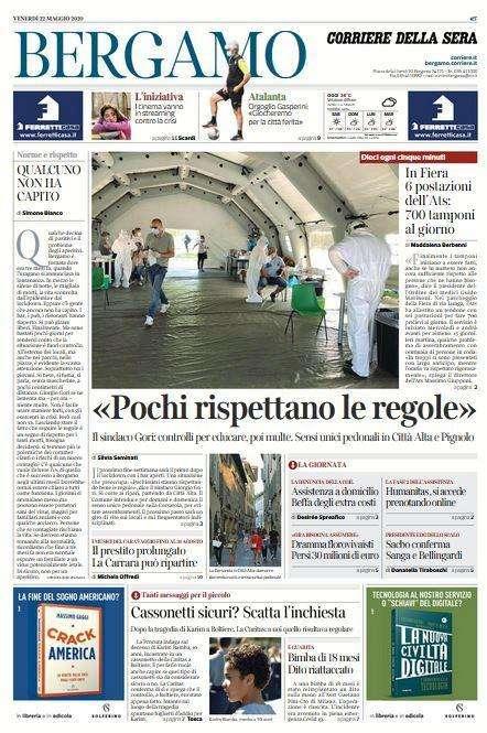 Corriere di Bergamo: "Pochi rispettano le regole" 