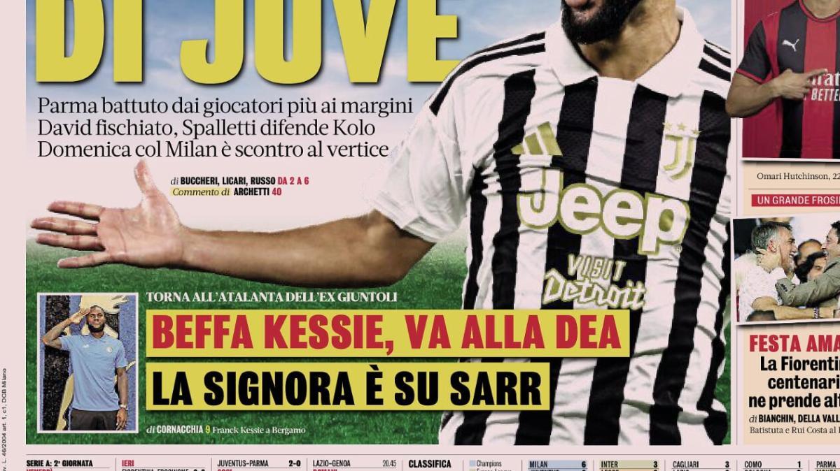 PRIMA PAGINA – La Gazzetta Sportiva: "Beffa Kessie, va alla Dea"